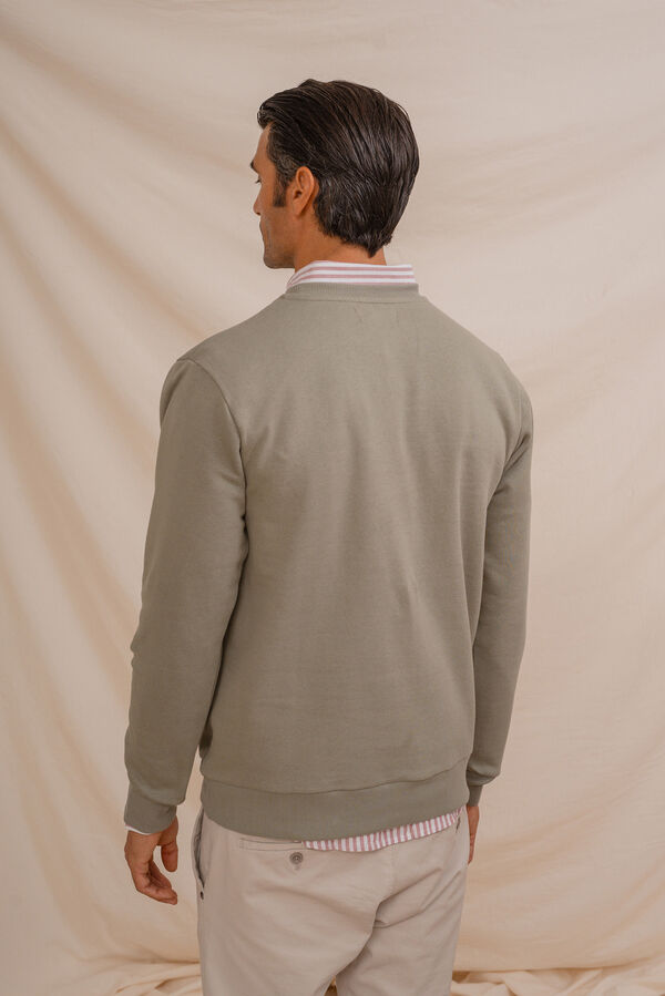 Celopman Sweatshirt com bordado frontal verde
