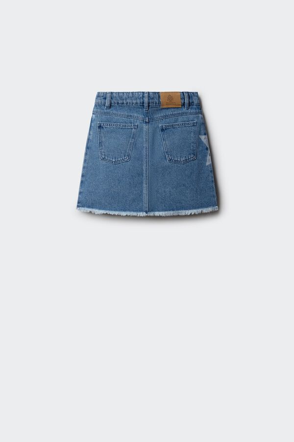 Springfield Kids Saia jeans estrelas menina azul