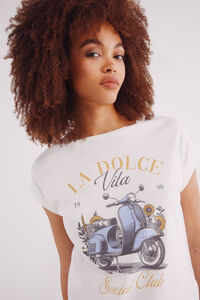Springfield Camiseta "Amo macarrão baci"