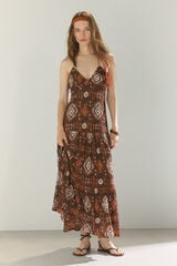 High Spirits Vestido Sahara castanho
