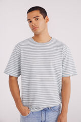 Springfield T-shirt risca estrutura azul