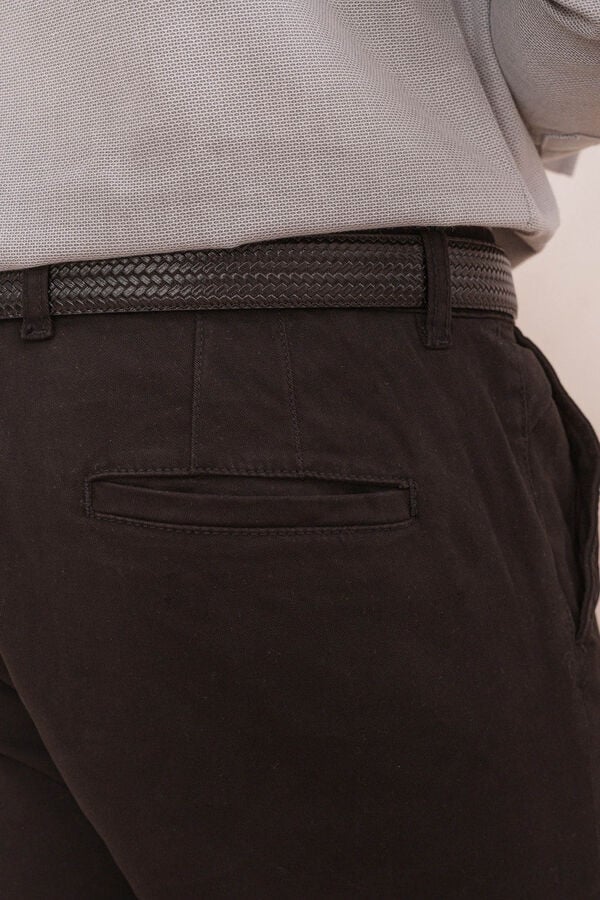 Celopman Calça Chino Skinny preto
