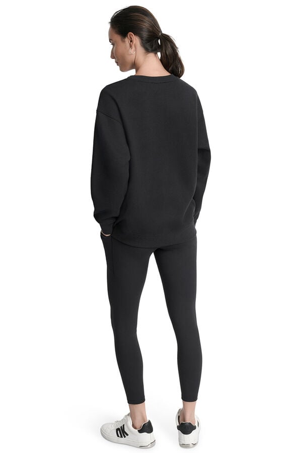 DKNY Sweatshirt com desenho de logo preto