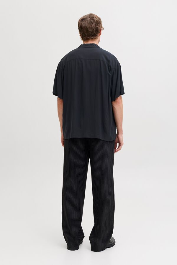 Jack & Jones Viscose relaxed fit shirt black