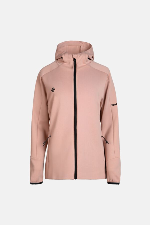 Izas Sweatshirt el&aacute;stica com fecho-&eacute;clair rosa