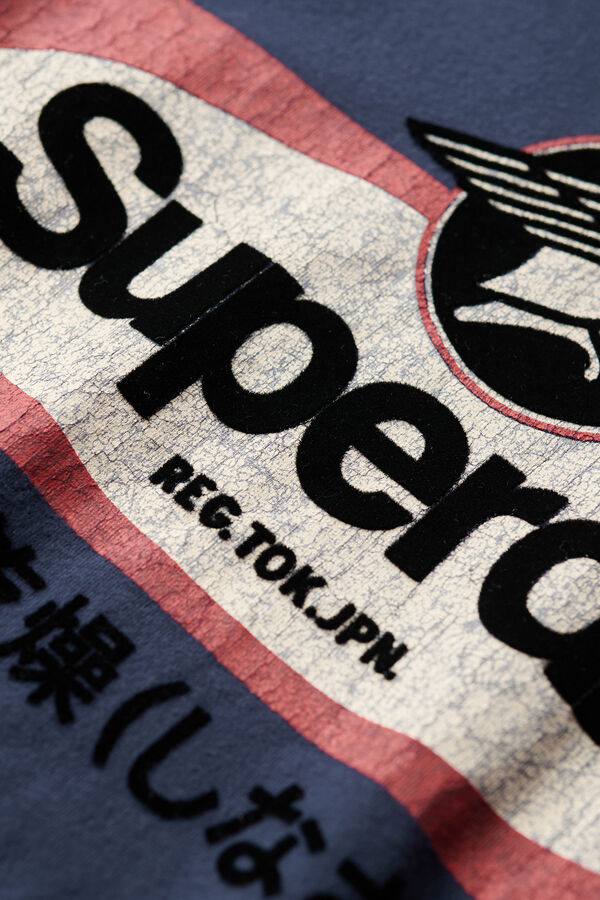 Superdry  Camisola de manga curta  azul