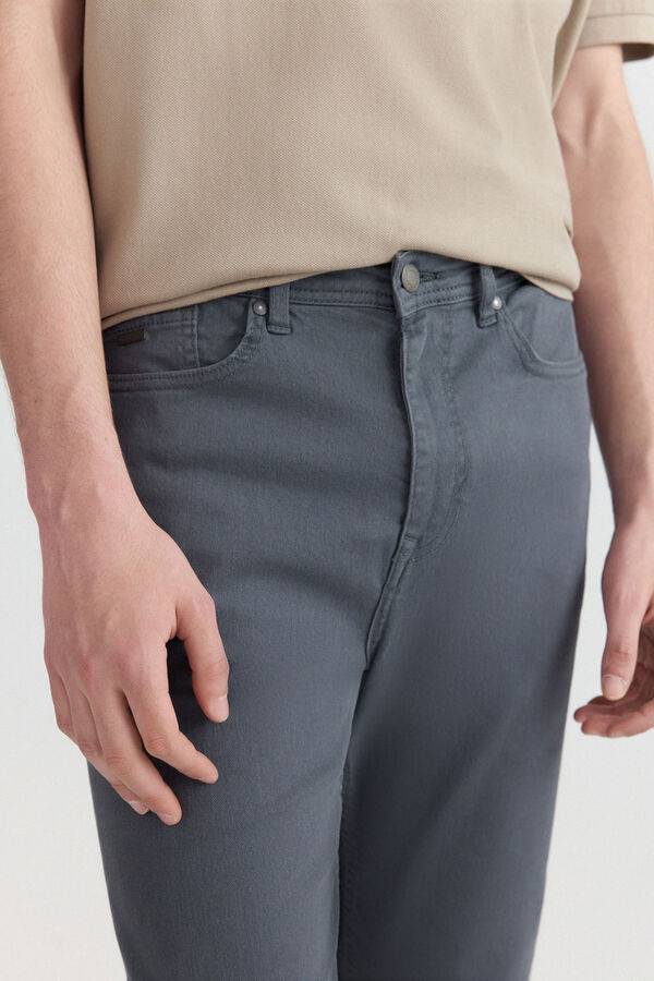 Springfield Cal&ccedil;a 5 bolsos slim lavagem desbotada azul