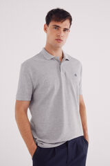 Springfield Polo piqué básico regular fit gris