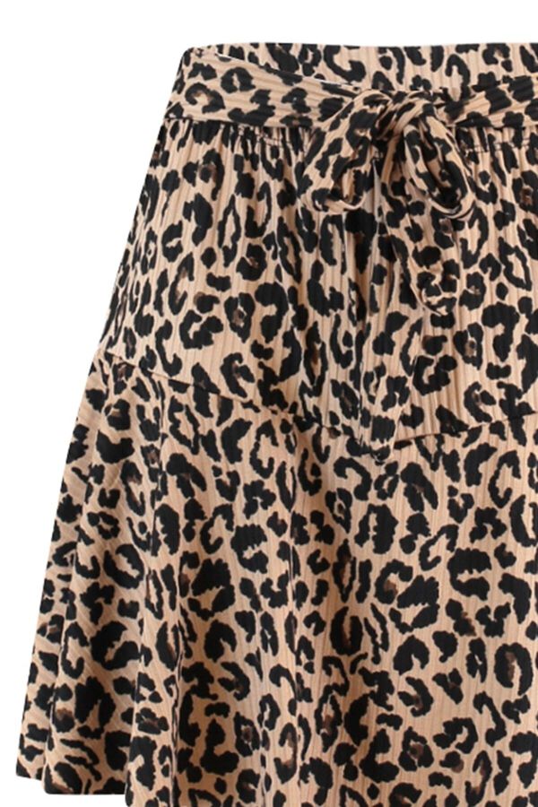 Trendyol Saia-cal&ccedil;&atilde;o estampada com la&ccedil;o castanho