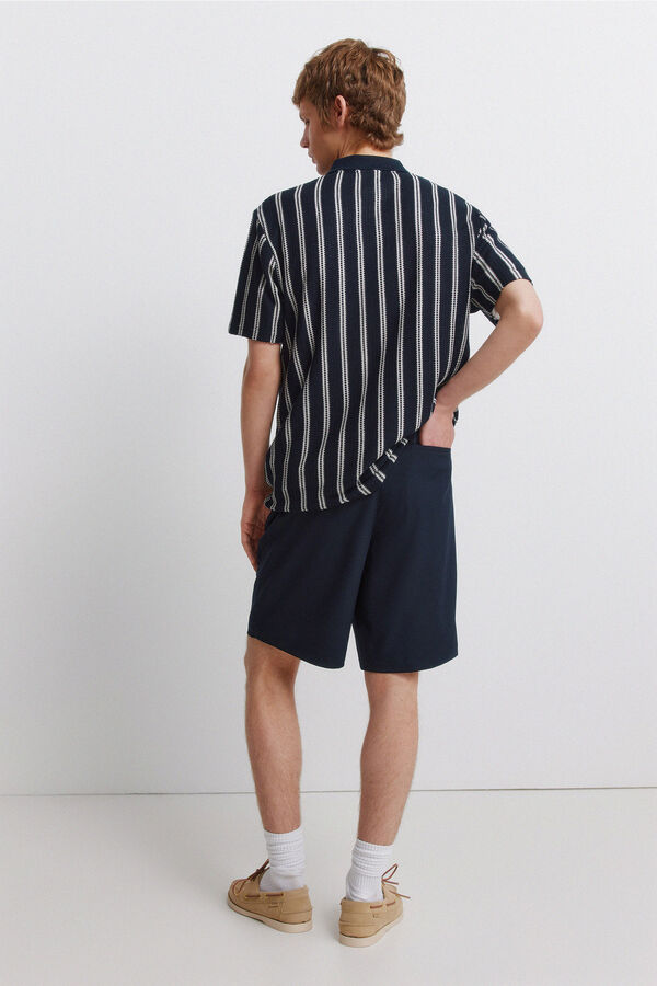 Springfield Bermudas larga wide & relaxed fit azul