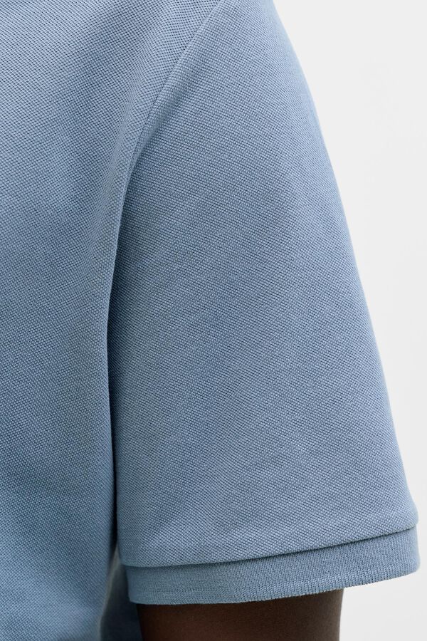 Jack & Jones Polo regular fit em malha cinzento