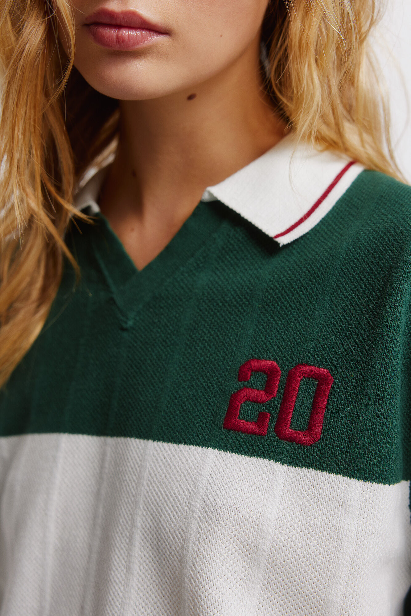Springfield Polo desportivo com contraste