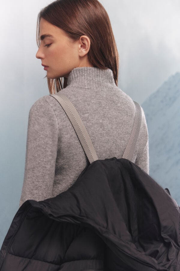 Springfield Sobretudo longo acolchoado Thermolite preto