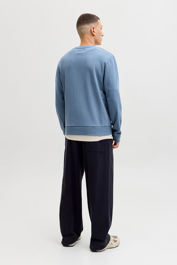 Jack & Jones Sweatshirt logo grande cinzento