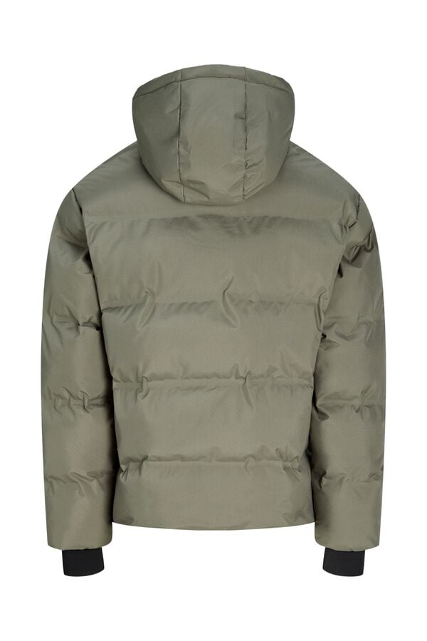 Jack & Jones Blus&atilde;o puffer com capuz cru