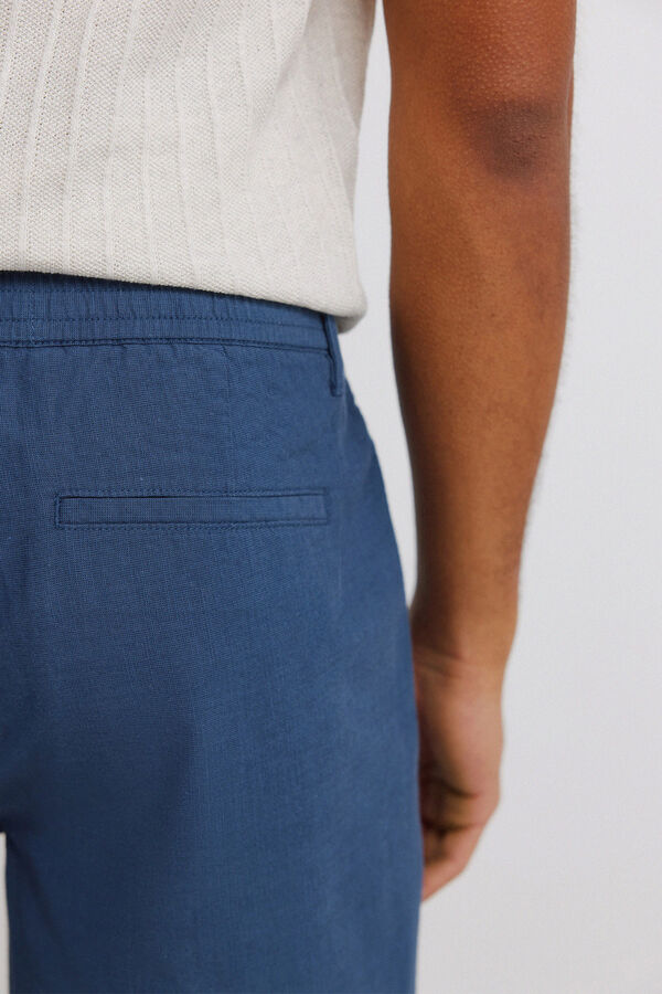 Springfield Bermudas estruturadas azul
