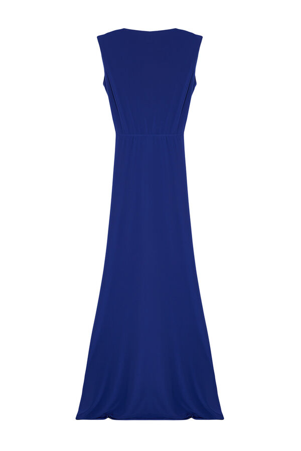 Trendyol Vestido longo drapeado azul