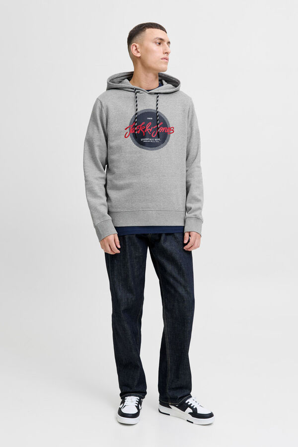 Jack & Jones sweatshirt e logo cinzento