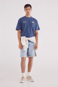 Springfield Bermuda jeans ultraleve de corte regular fit