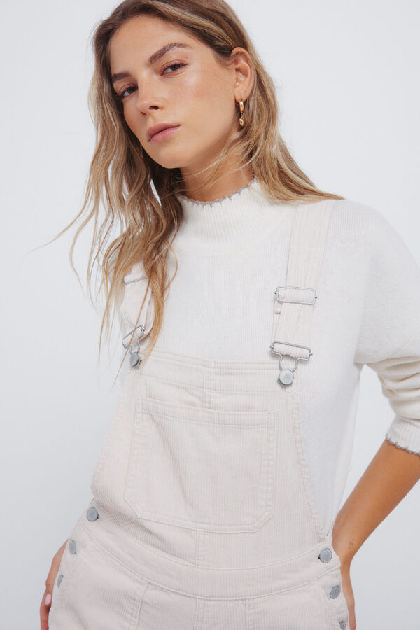 Springfield Macac&atilde;o de veludo cotel&ecirc; cru