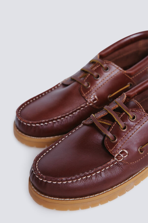 Springfield Sapatos náuticos de couro cru