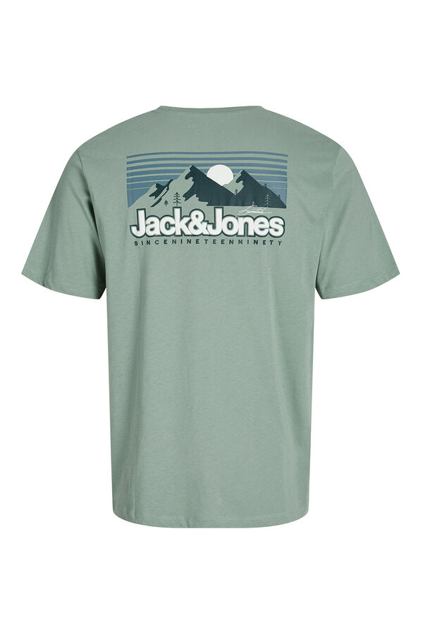 Jack & Jones T-shirt back print verde