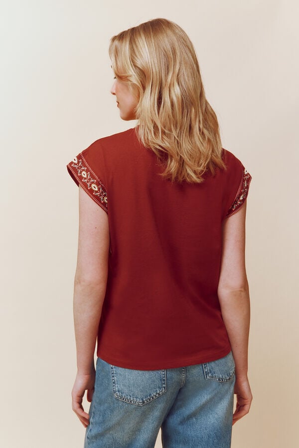 Springfield T-shirt "Chegarei tarde, mas chegarei bonita" vermelho