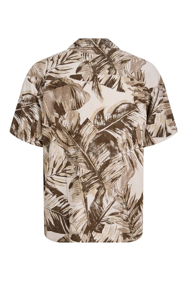 Jack & Jones Camisa relaxed fit em viscose cru