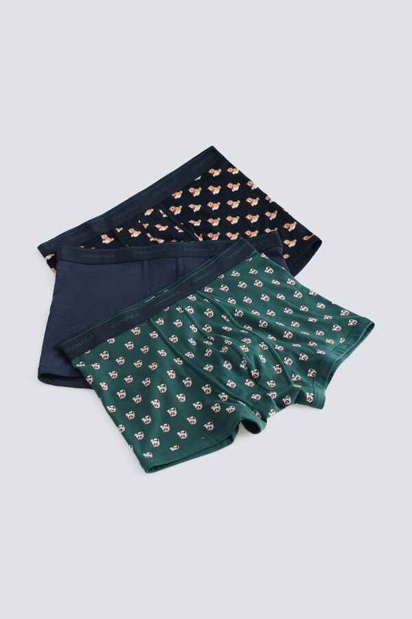 Springfield Pack 3 boxer Korea verde