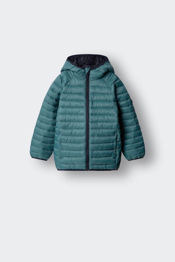 Springfield Kids Casaco b&aacute;sico acolchoado para crian&ccedil;a azul