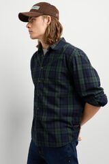 Pepe Jeans Camisa de quadrados manga comprida verde