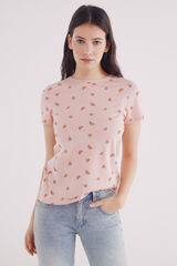 Springfield Fruit print t-shirt pink