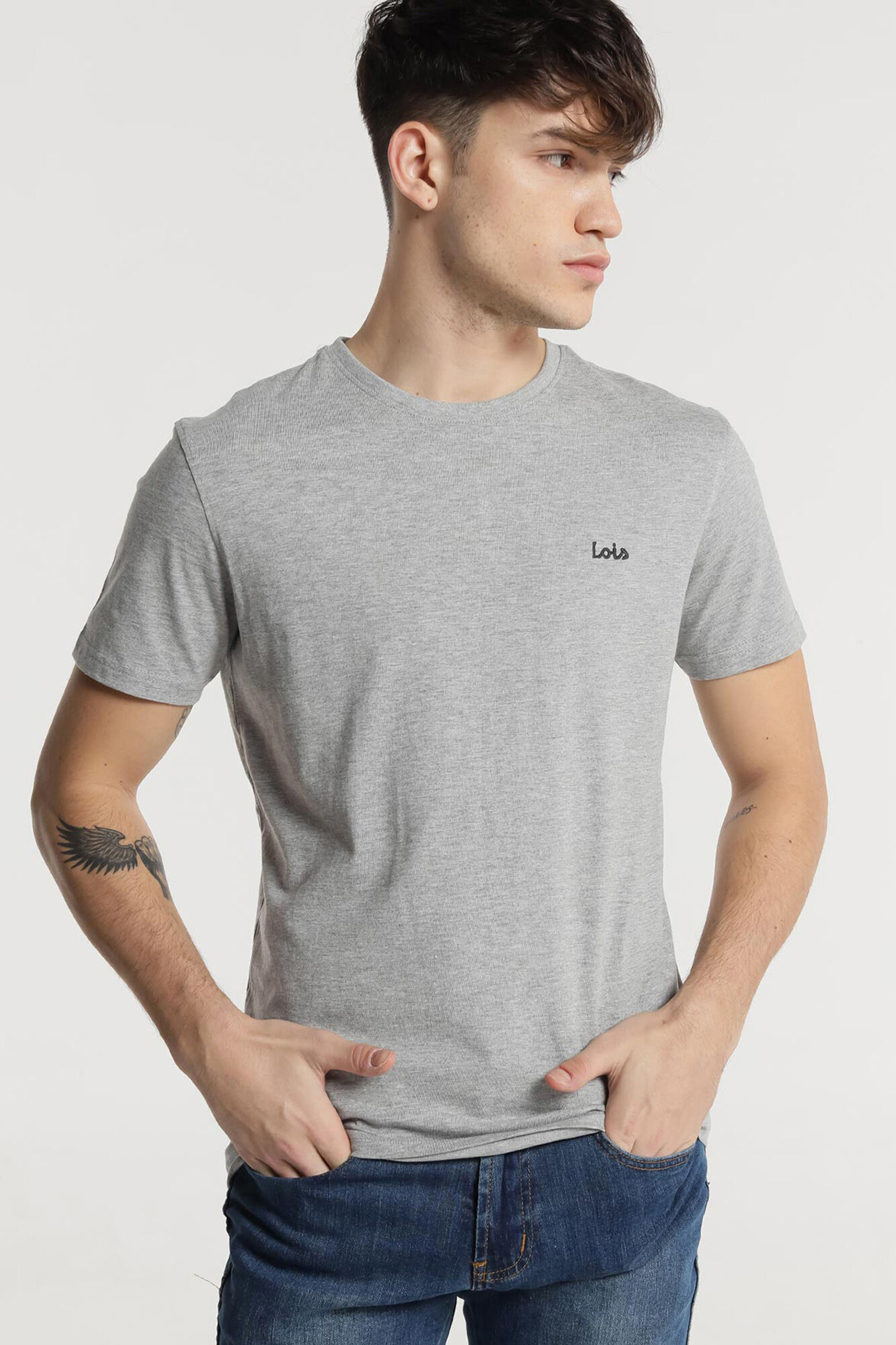 Lois T-shirt b&aacute;sica de manga curta