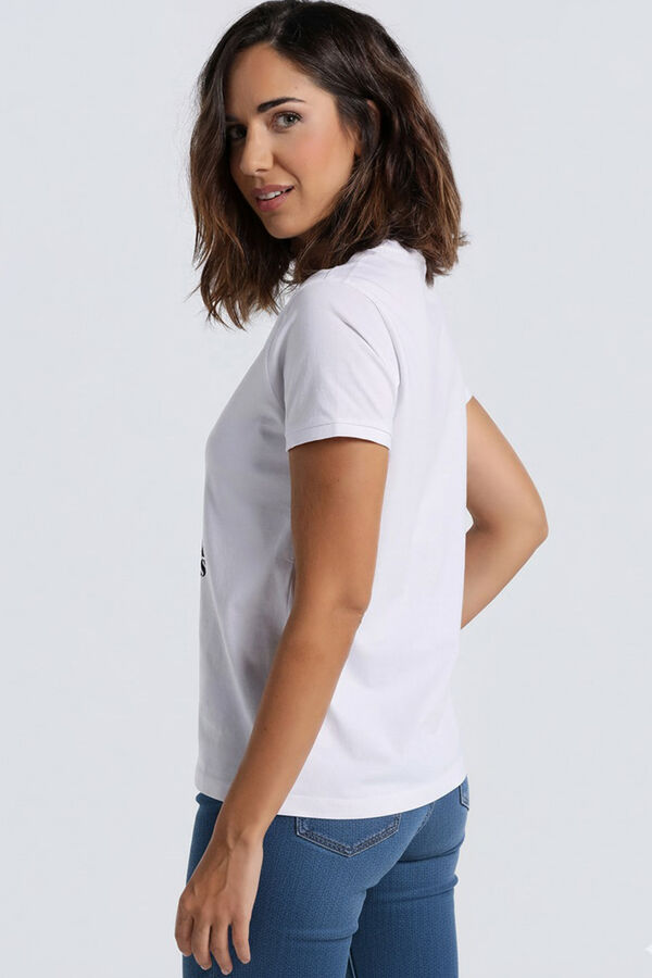 Lois  T-shirt manga curta branco