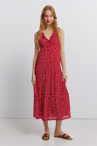 Springfield Vestido volantes escote lazo