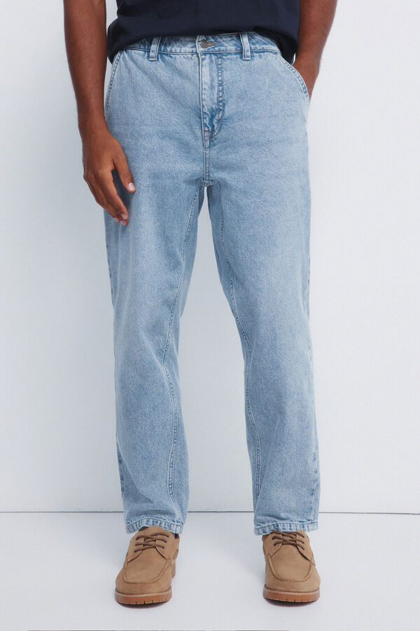 Springfield Cal&ccedil;a jeans cal&ccedil;as chino lavada azul