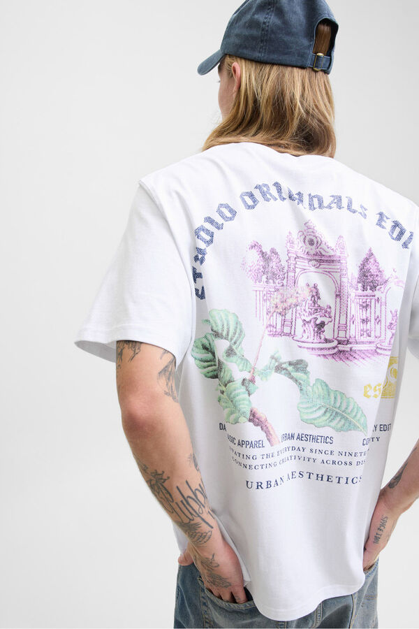 Jack & Jones T-shirt com estampa traseira  branco