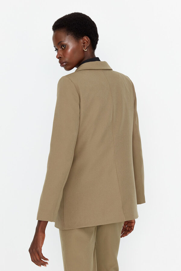 Trendyol Blazer de trespassado bege