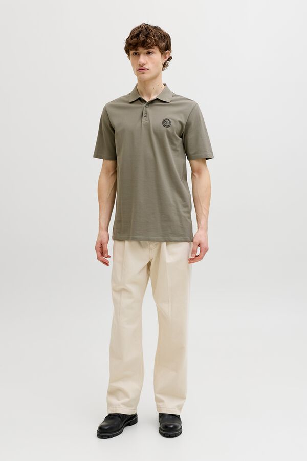 Jack & Jones Polo regular fit logo cinzento