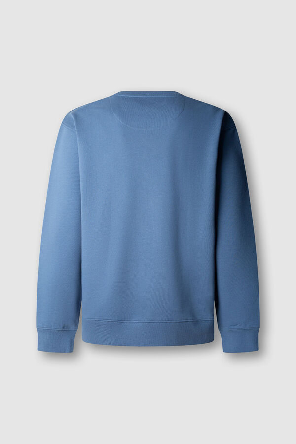 Pepe Jeans Sweatshirt com gr&aacute;fico gola redonda azul