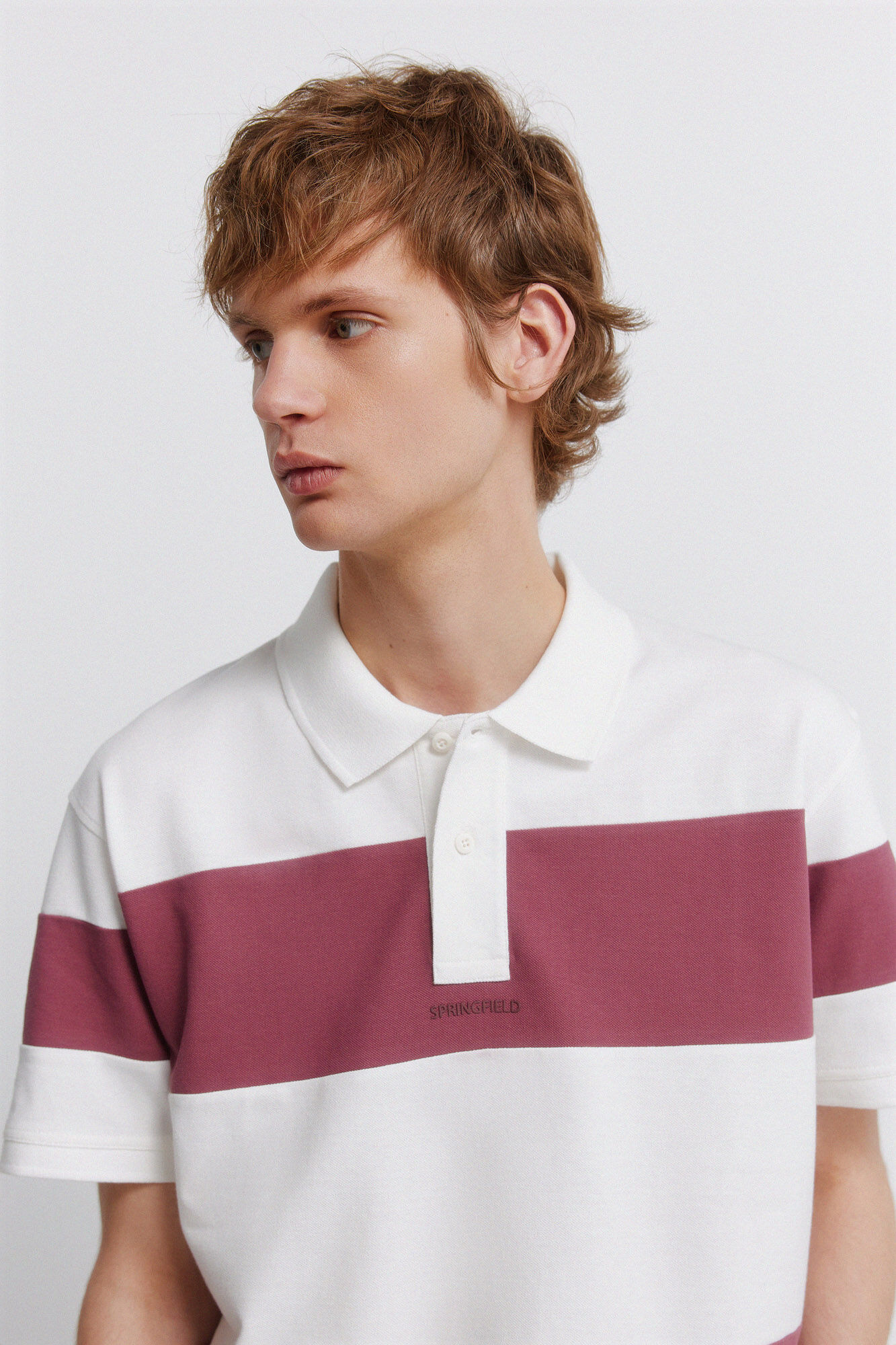 Springfield Polo piqu&eacute; color block regular fit