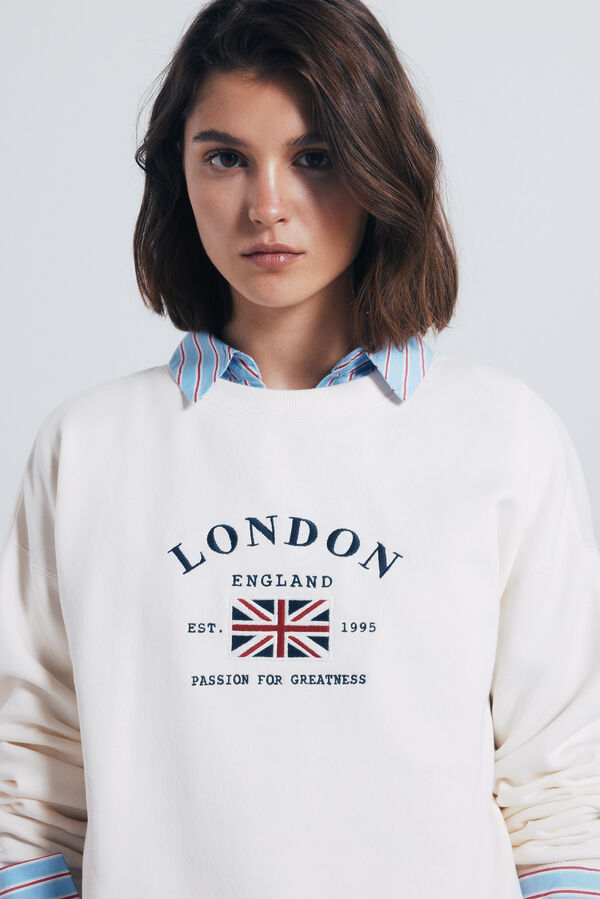 Springfield Sweatshirt com estampa urbana vison