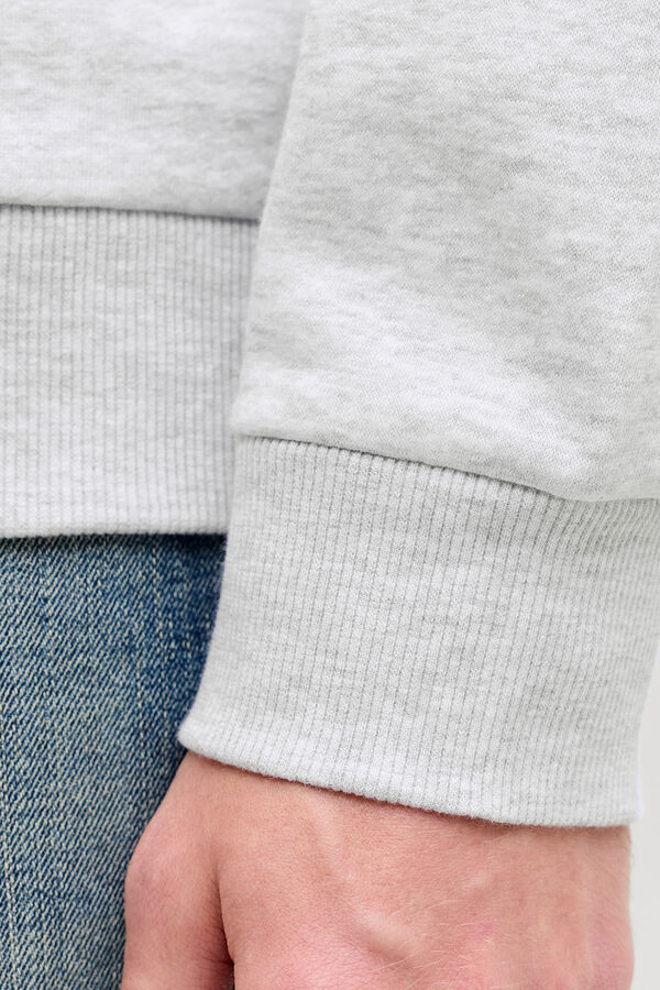 Jack & Jones Sweatshirt gola redonda em felpa branco