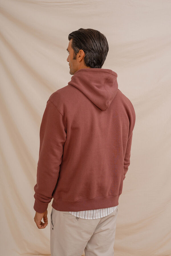 Celopman Sweatshirt com capuz capuz vermelho