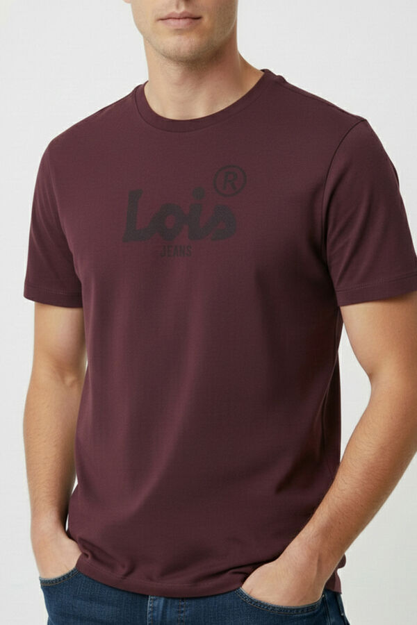 Lois T-shirt b&aacute;sica de manga curta estampado