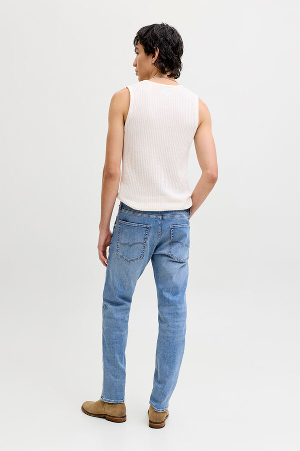 Jack & Jones cal&ccedil;a jeans reta e justa azul