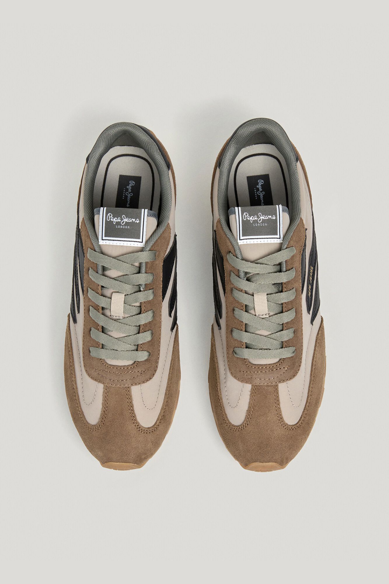 Pepe Jeans Sapatilhas retro multimaterial