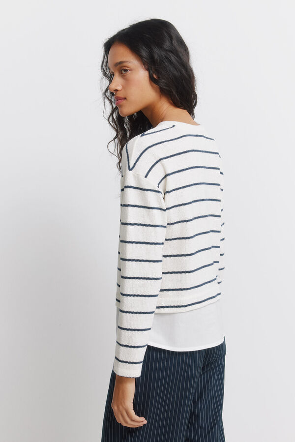 Springfield T-shirt Chenilla bimateria bege