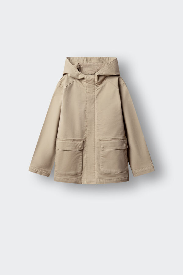 Springfield Kids Parka de algod&atilde;o para crian&ccedil;a cru