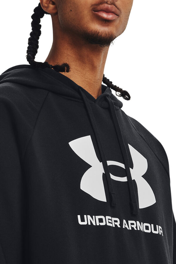 Under Armour Sudadera de algodón de hombre negro